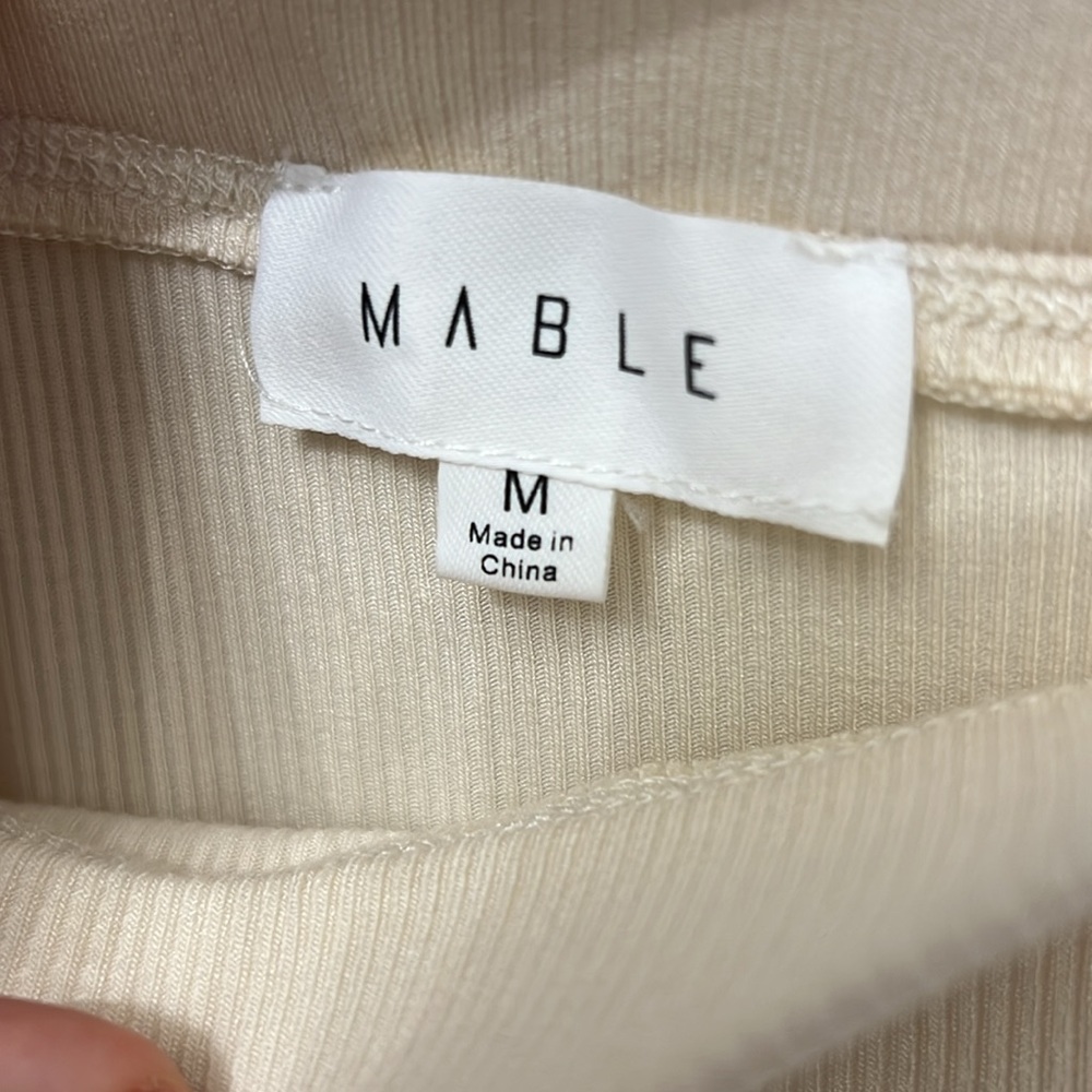 Mable Cream Cotton Pencil Skirt size medium - Picture 6 of 8